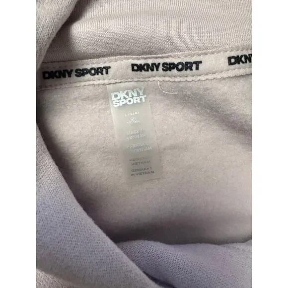 DKNY Sport Women's Sequin Pullover Fleece Hoodie ALLURE NWT SIZE L - Picture 9 of 12